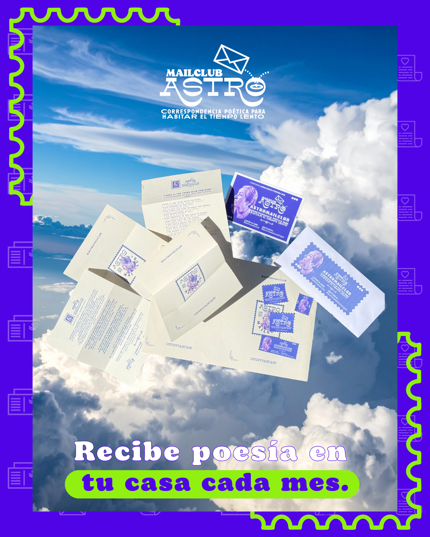 AstromailClub – Preventa Suscripción de Poesía por Correspondencia